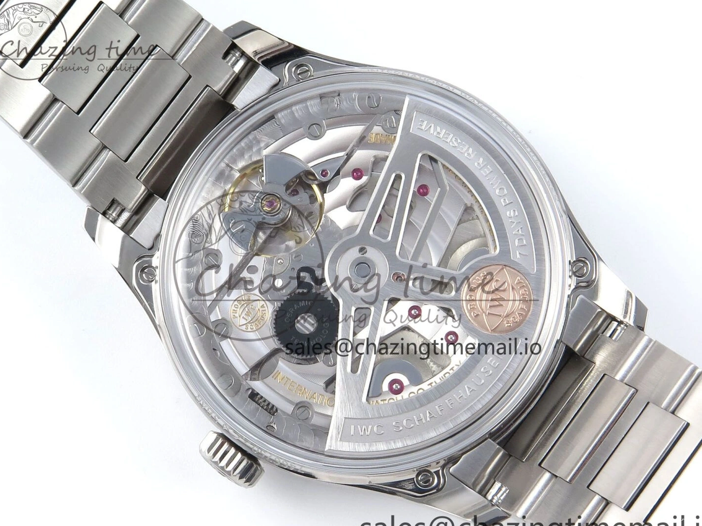 MIROTIME 0506 FashionForward Portugieser Auto IWC0562D APSF 1:1 Best Edition Light Blue Dial on SS Bracelet A 6994